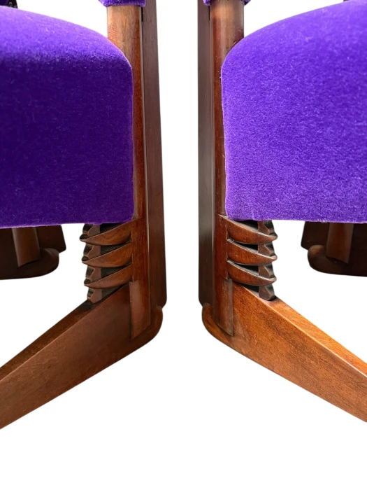 Pair of Amsterdamse School Chairs by Michel De Klerk for 't Woonhuys, 1916